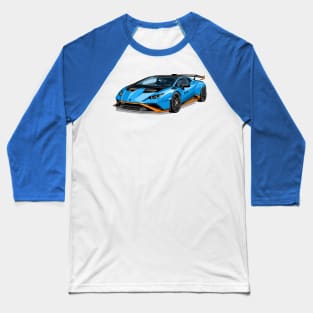 Blue STO Sports Cars Baseball T-Shirt